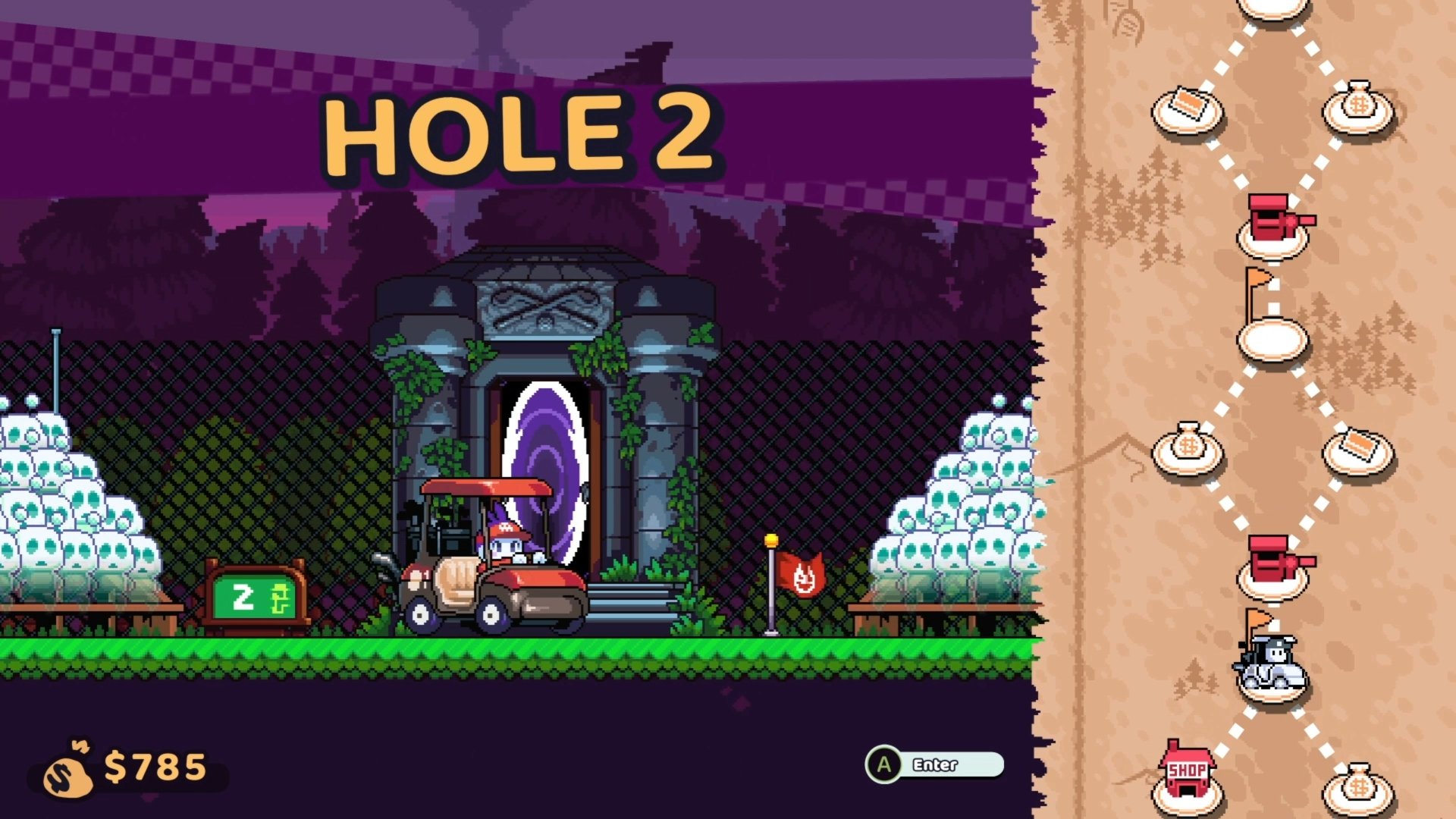 video game Cursed to Golf Image