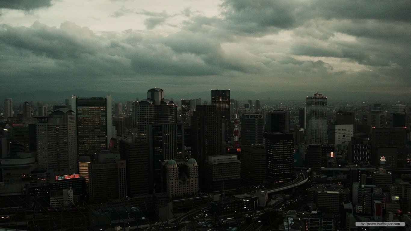 Japan man made Osaka Image