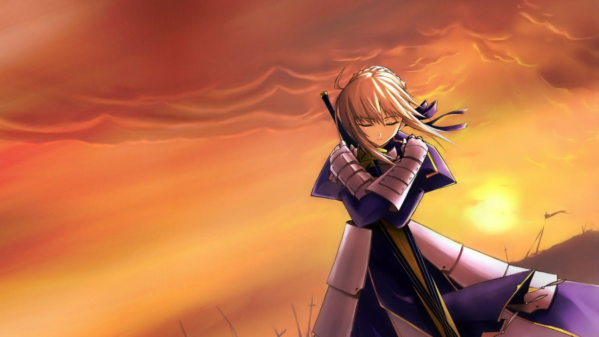 Artoria Pendragon: Saber’s Valor at Sunset | Fate/Stay Night Anime
