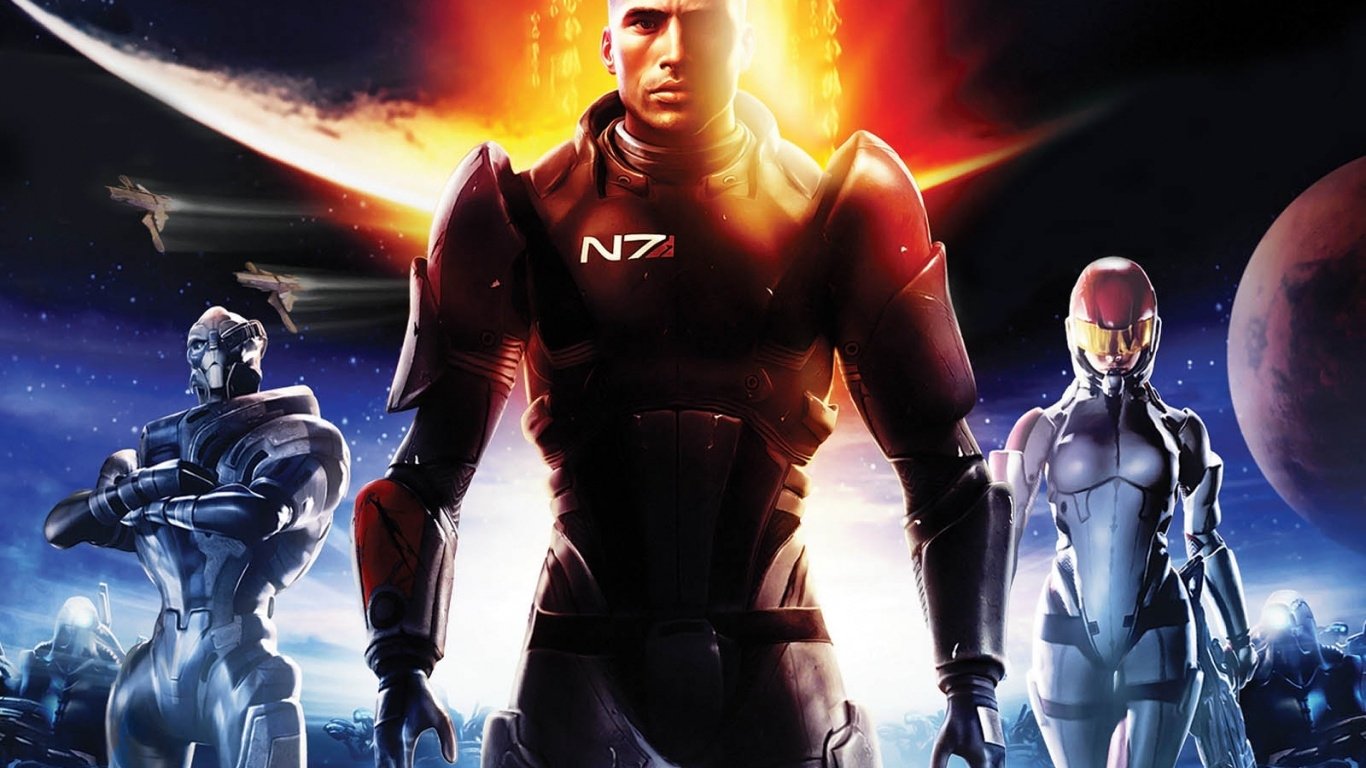 Garrus Vakarian Ashley Williams Commander Shepard video game Mass Effect Image