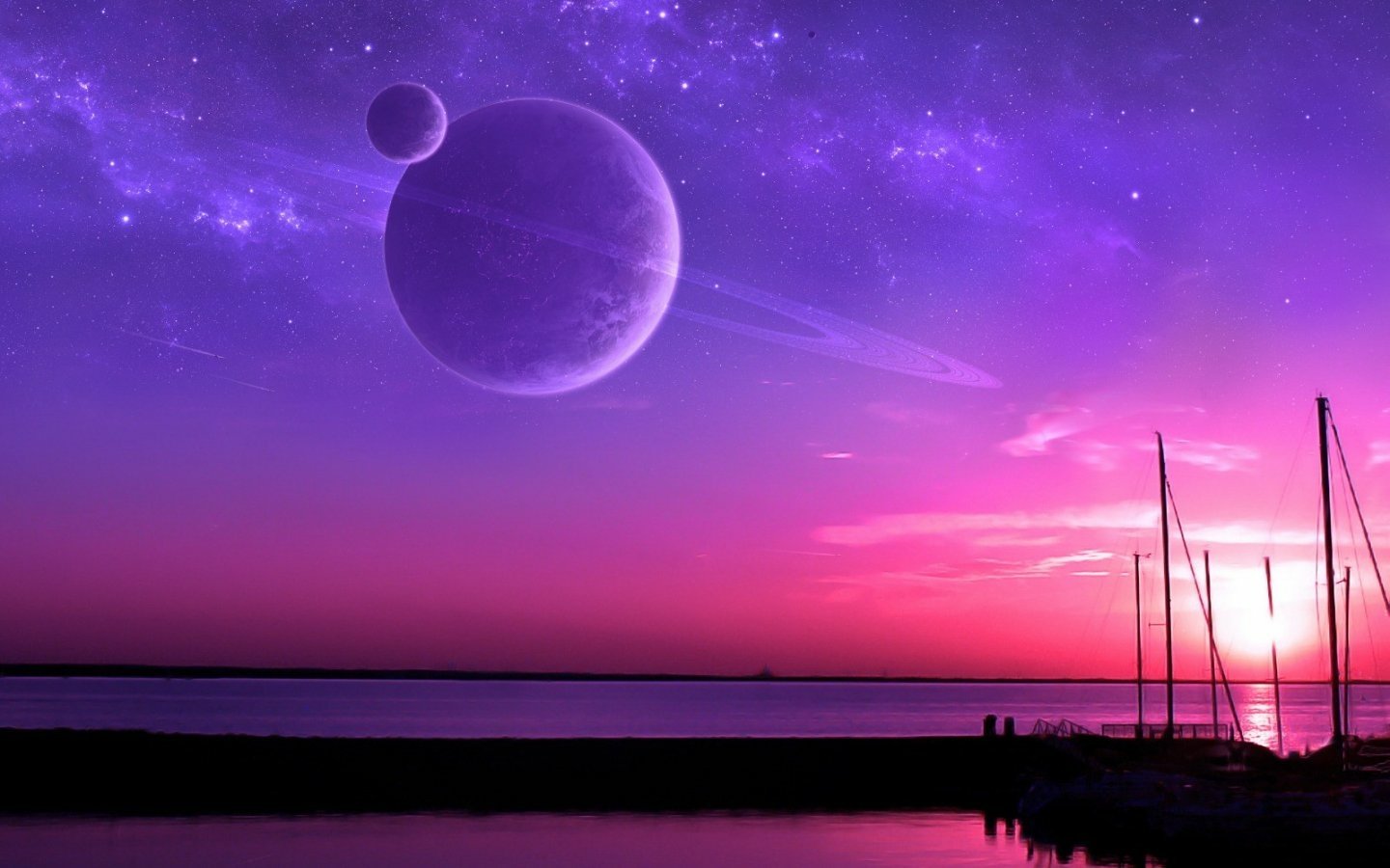 Sci Fi planetary ring Image