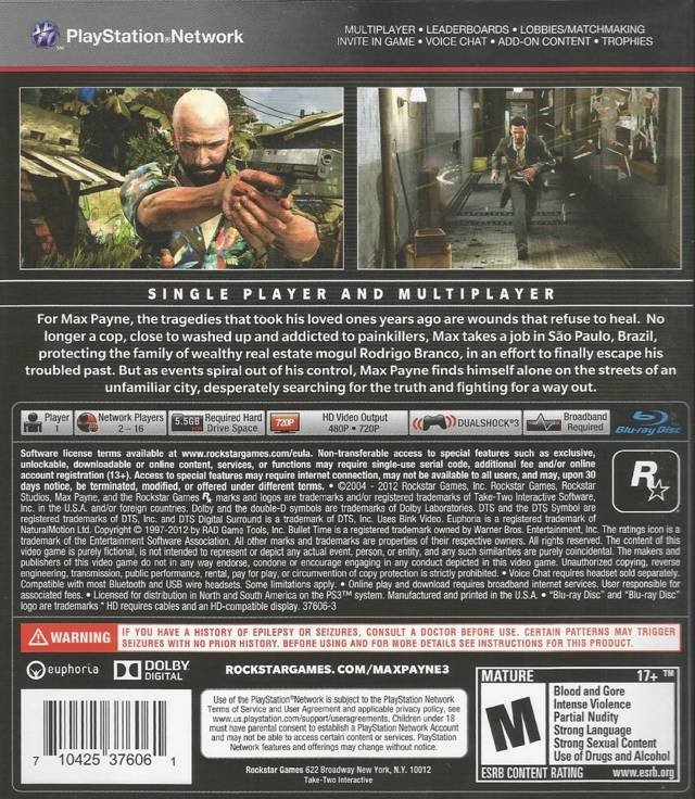 video game Max Payne 3 Image