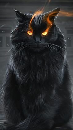fantasy Black Cat Image