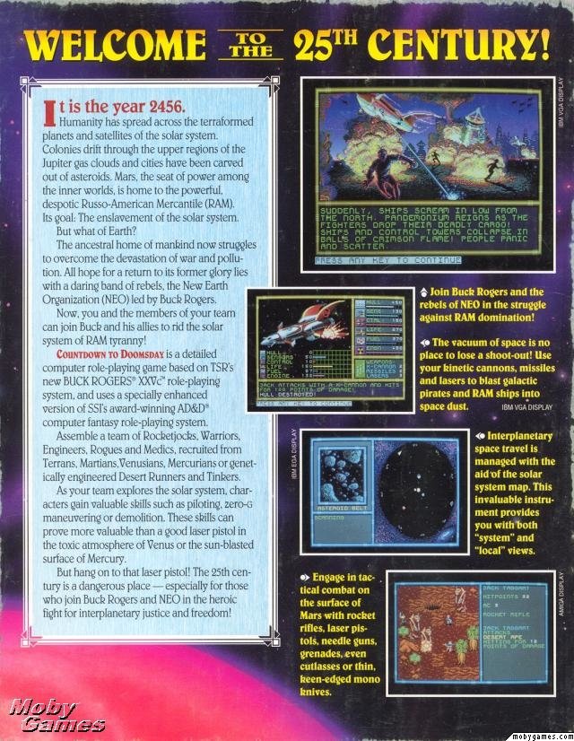 video game Buck Rogers Countdown To Doomsday Image