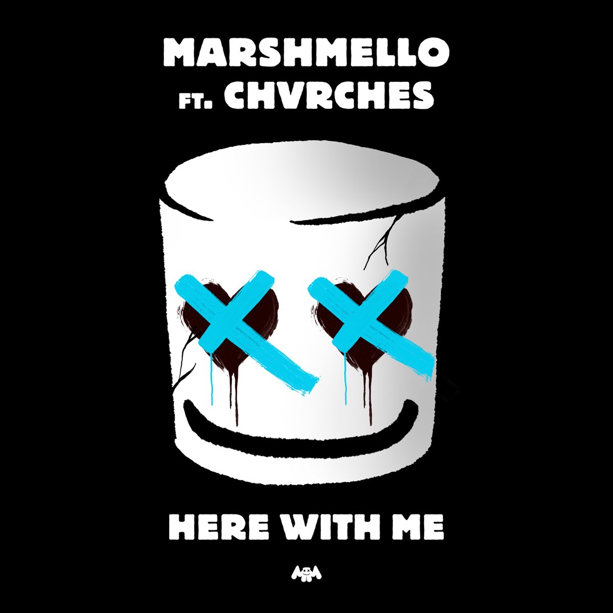 Marshmello / CHVRCHES - Here With Me Album Cover