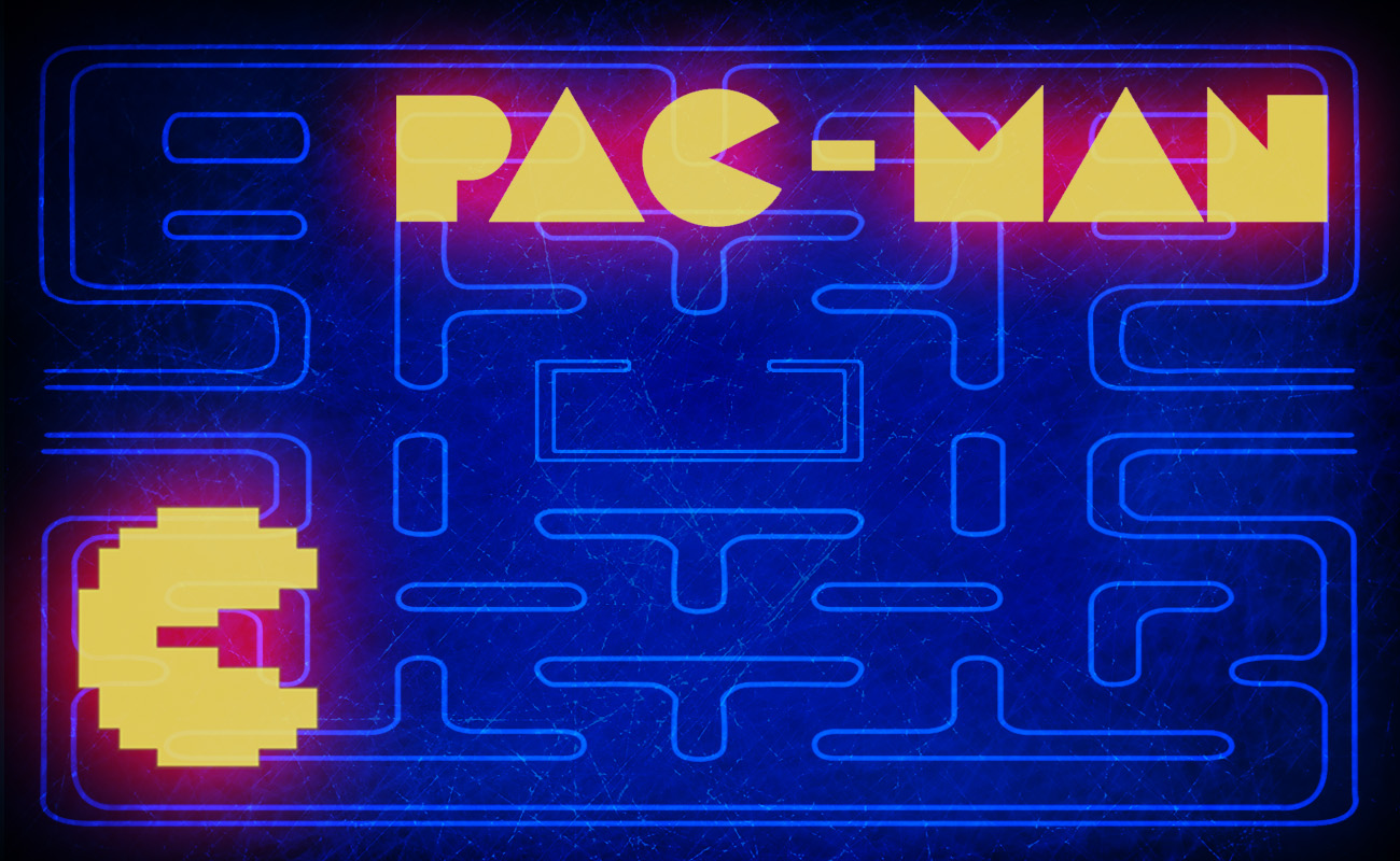 Pac man nokia x. Пакмен фон. Pac man карта. Пакман 1980. Обои Пакман.