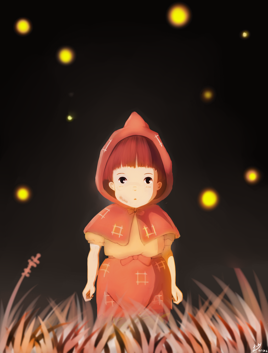 Setsuko Yokokawa Anime Grave of the Fireflies fantasy illustration fantasy anime Image