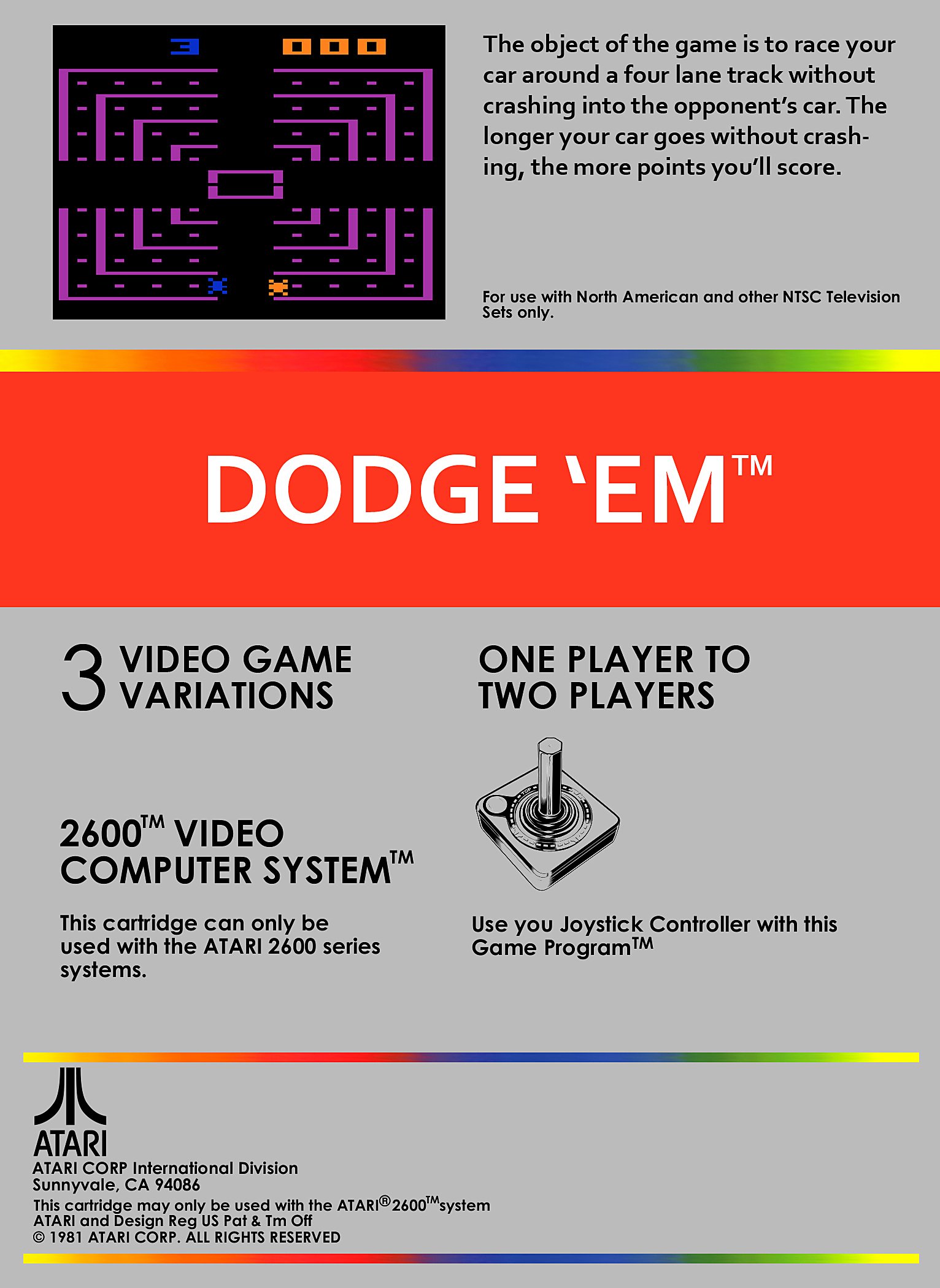 video game Dodge 'Em Image