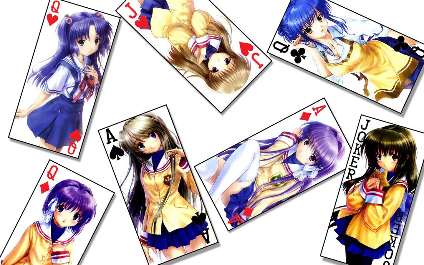 Misae Sagara Tomoyo Sakagami Nagisa Furukawa Fuuko Ibuki Kotomi Ichinose Kyou Fujibayashi Ryou Fujibayashi Anime Clannad Image
