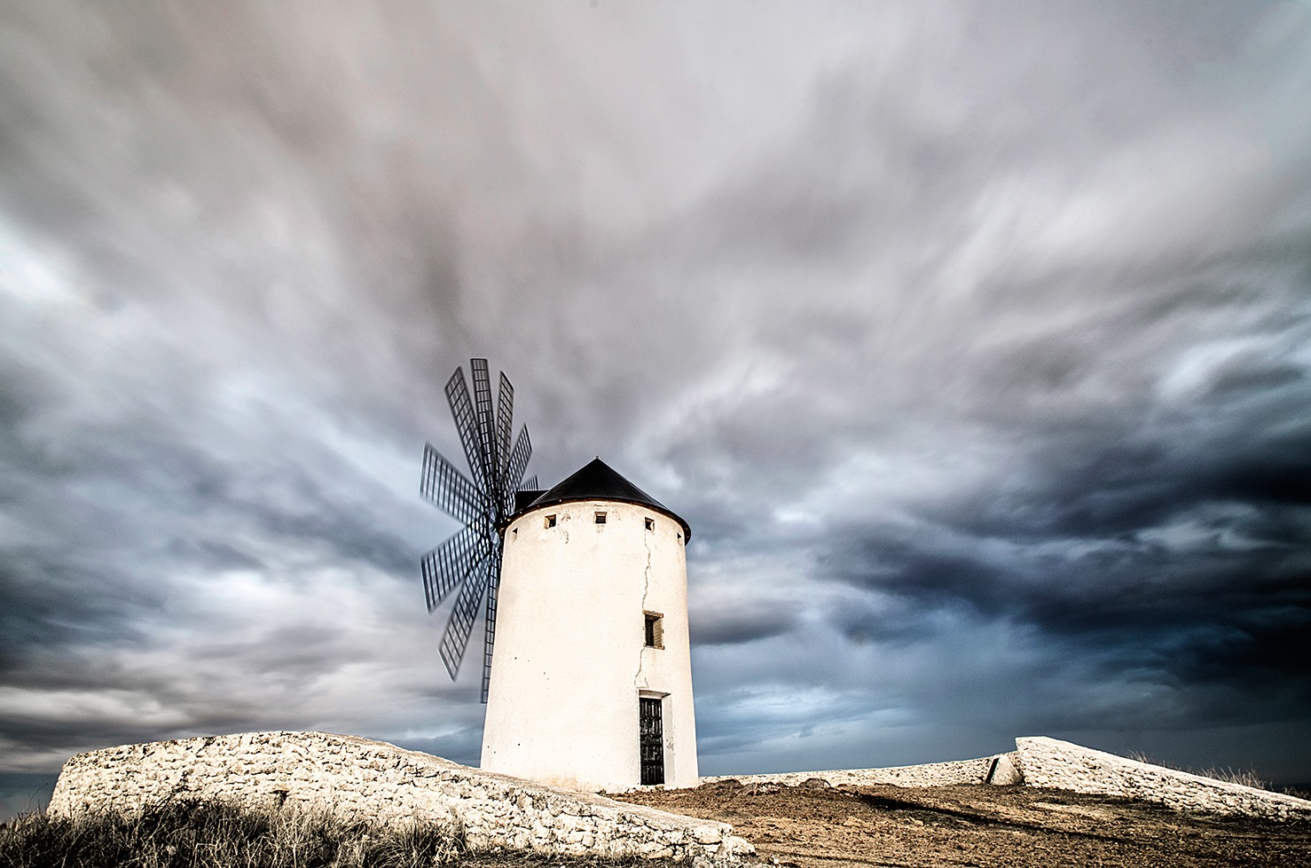 Machego windmill in Herencia, Spain