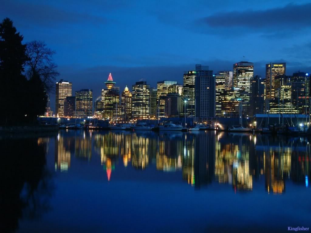Night in Vancouver, Canada