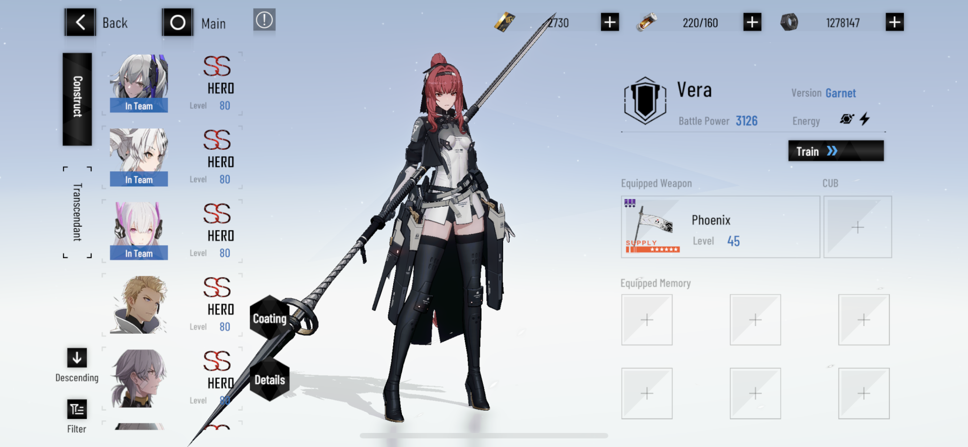 Vera (Punishing: Gray Raven) video game Punishing: Gray Raven Image