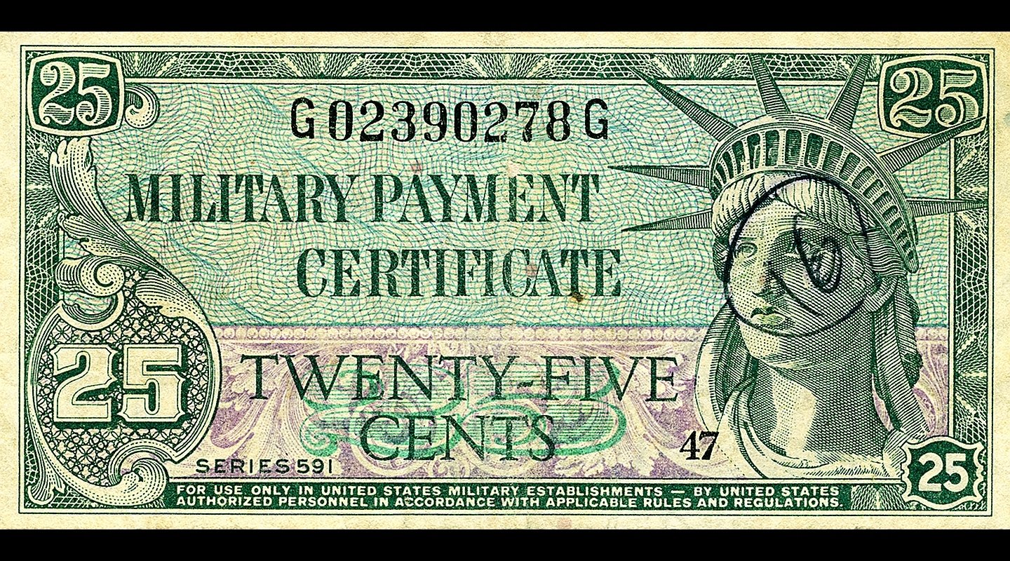man made Military payment certificate Image