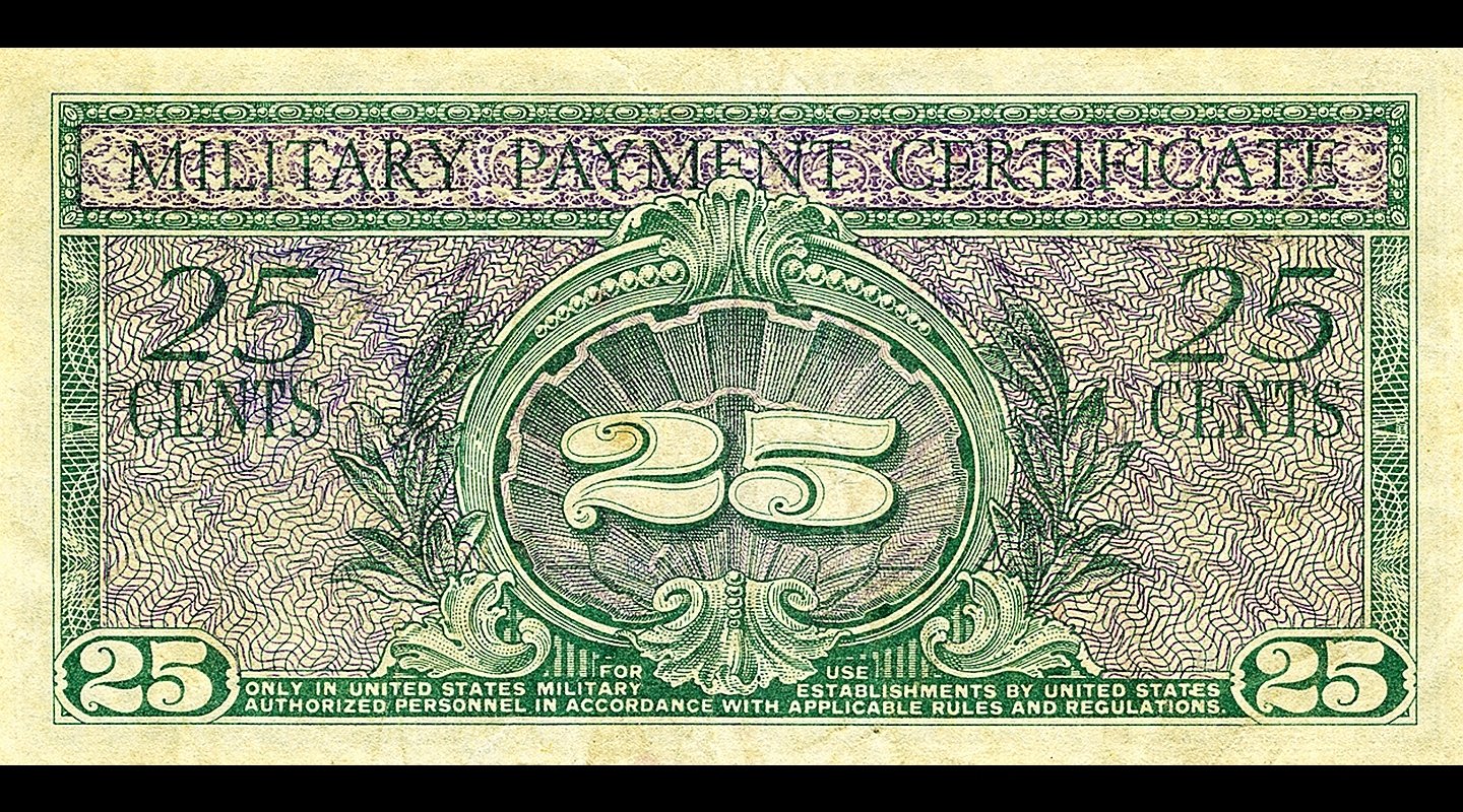 man made Military payment certificate Image