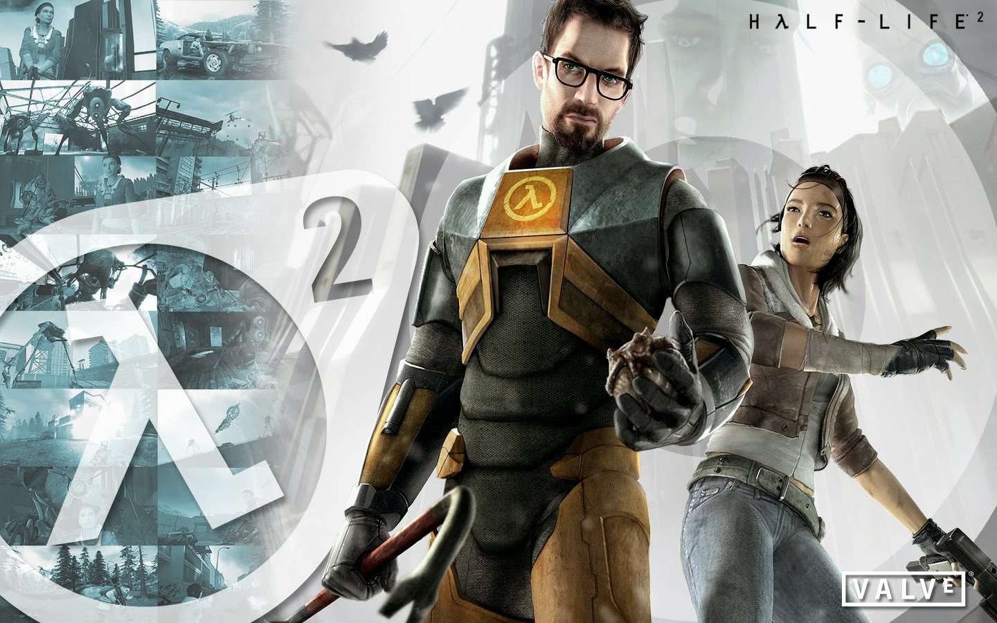 Gordon Freeman Alyx Vance video game Half-Life 2 Image