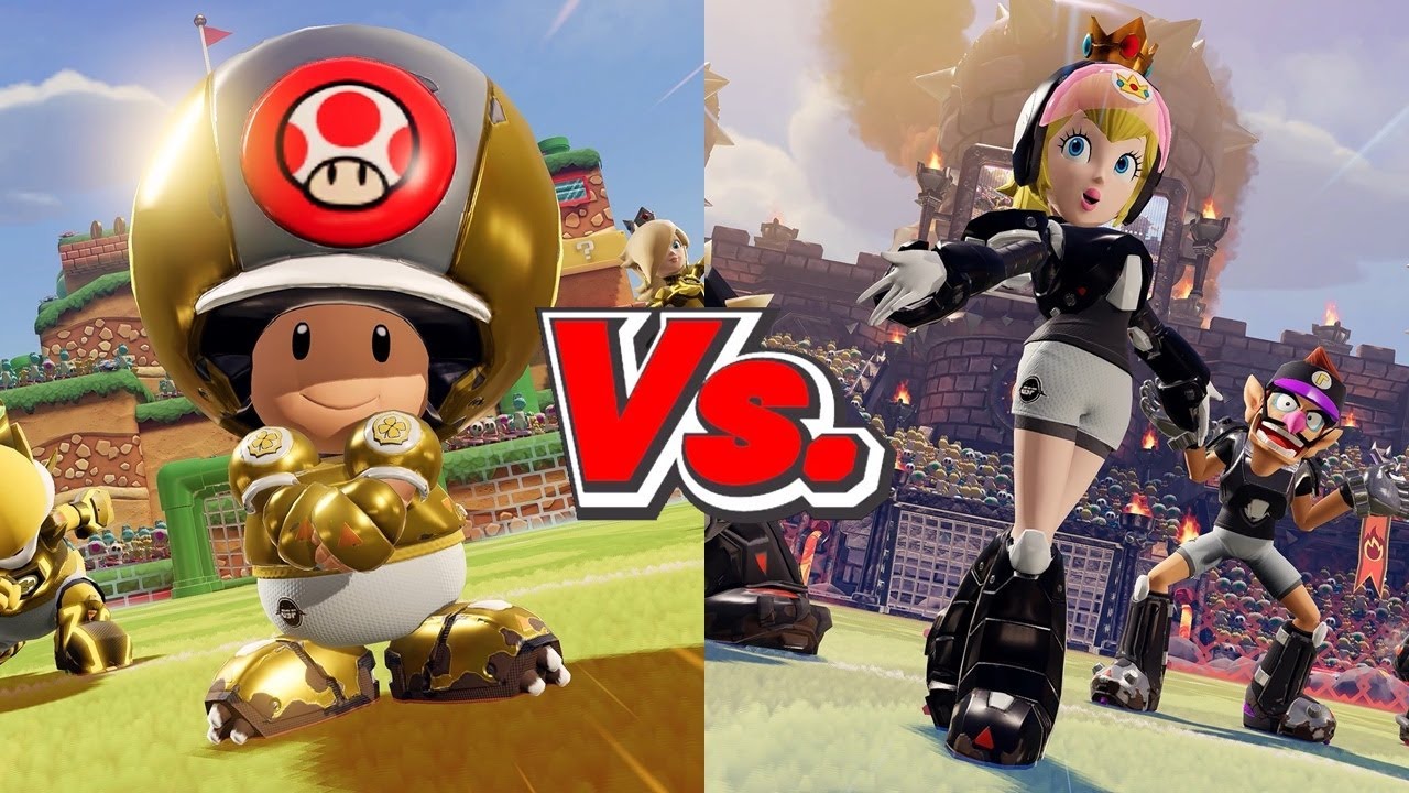 Toad (Charms) Vs. Peach (Cyclones) ⚽🎮 by Xgamer 744