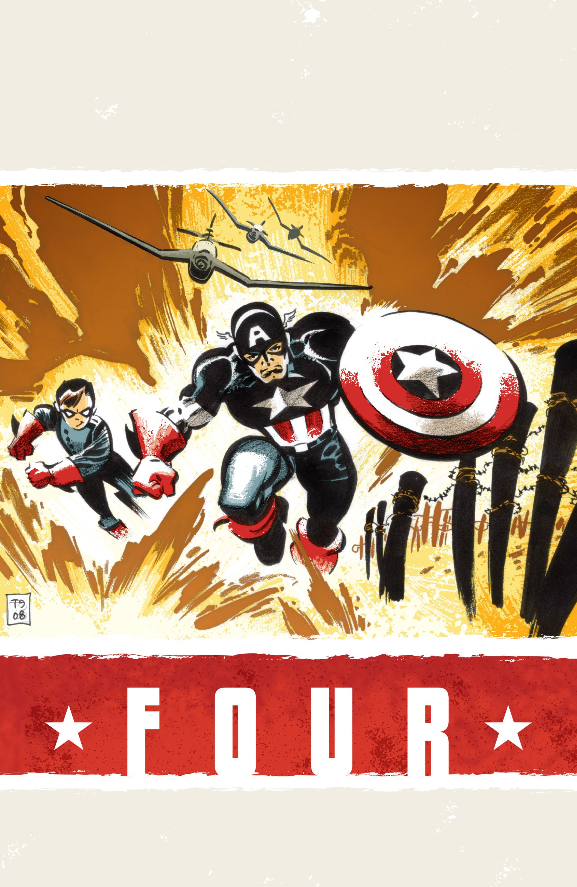 Comic Captain America: White Image