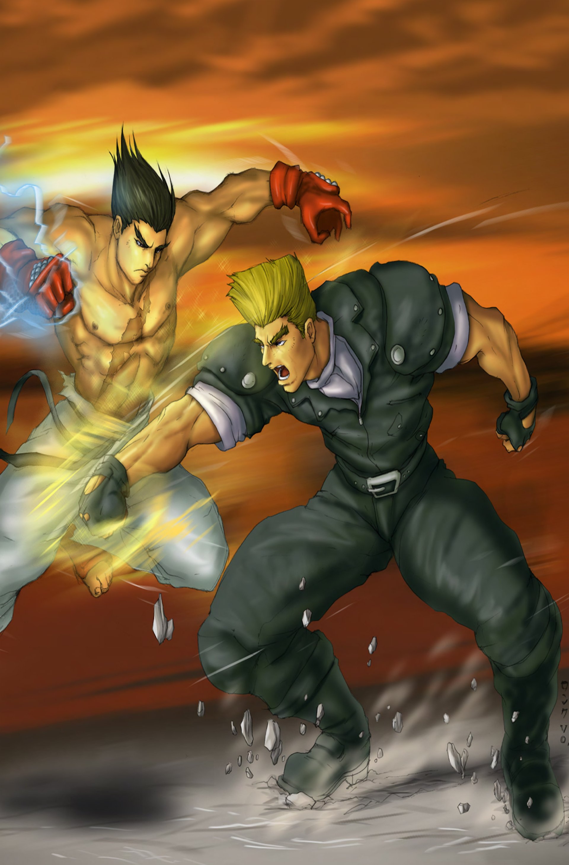 Paul Phoenix Kazuya Mishima Comic Tekken Forever Image