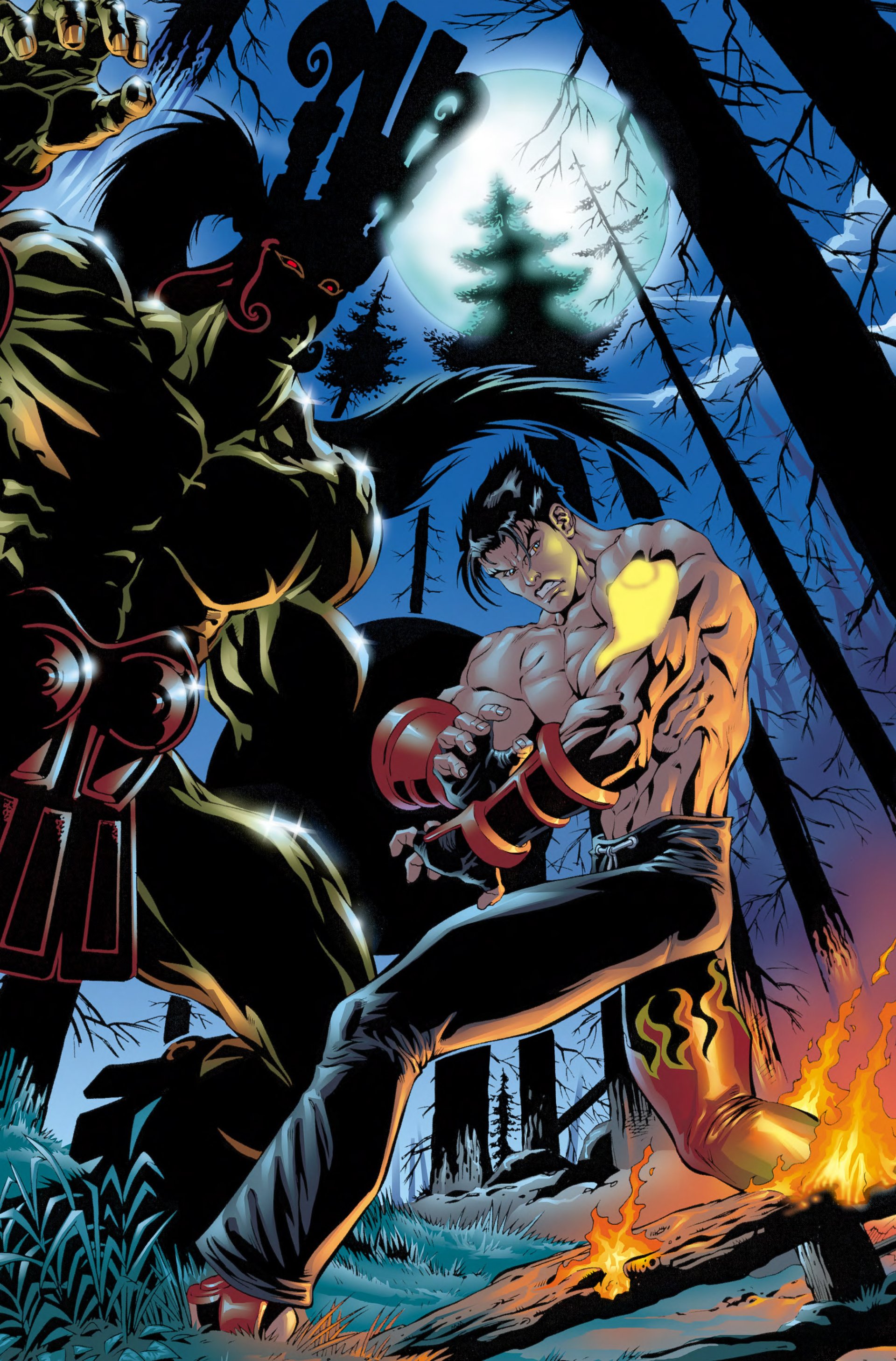 Jin Kazama Ancient Ogre Comic Tekken Forever Image