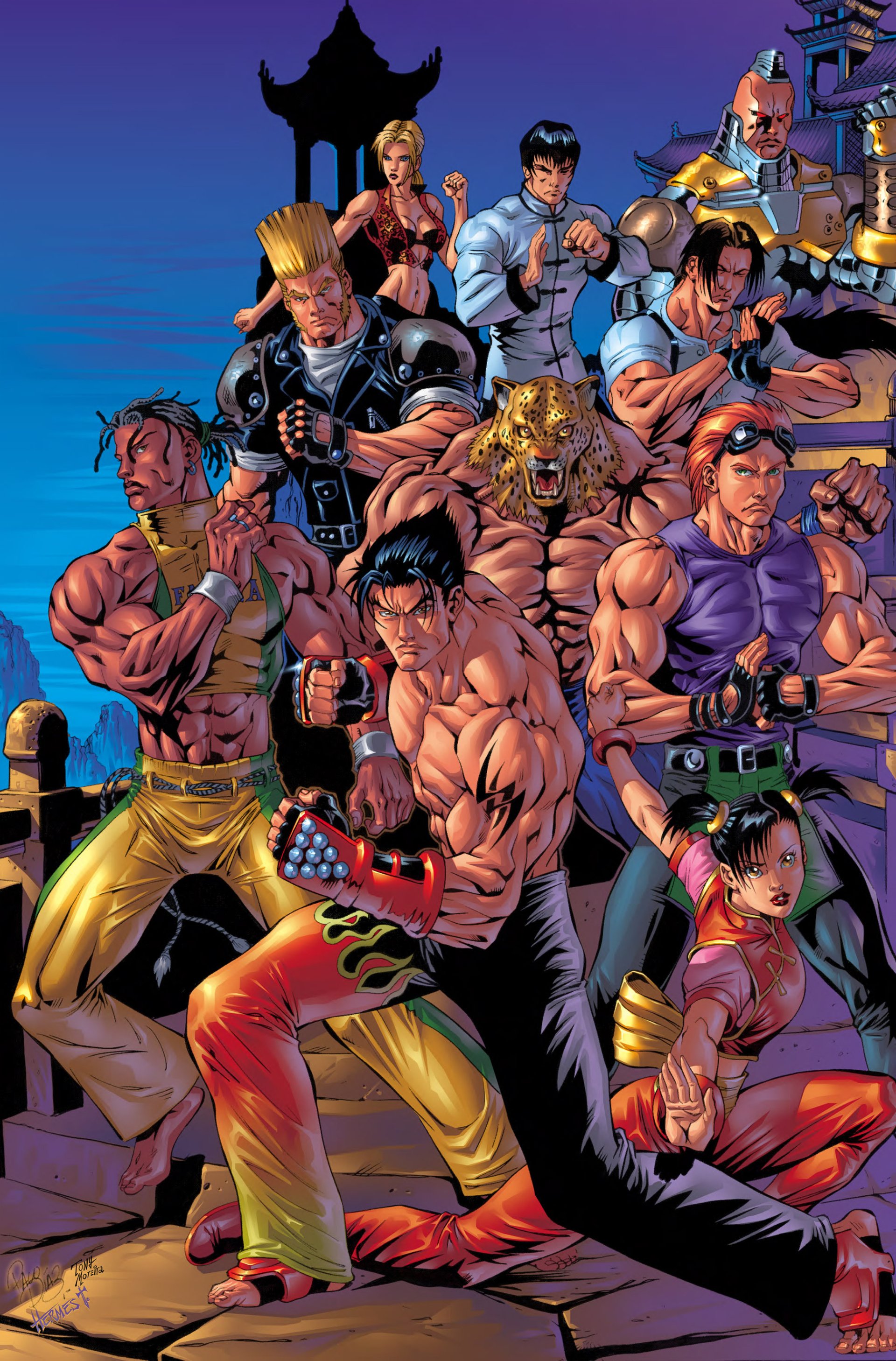 King (Tekken) Hwoarang (Tekken) Eddy Gordo Ling Xiaoyu Jin Kazama Comic Tekken Forever Image