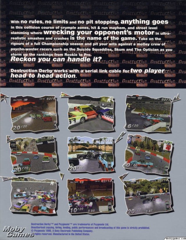 video game Destruction Derby Image