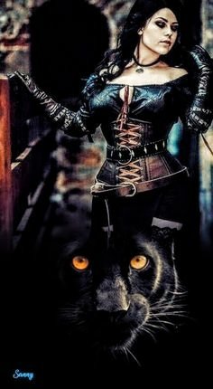 black panther fantasy woman Image