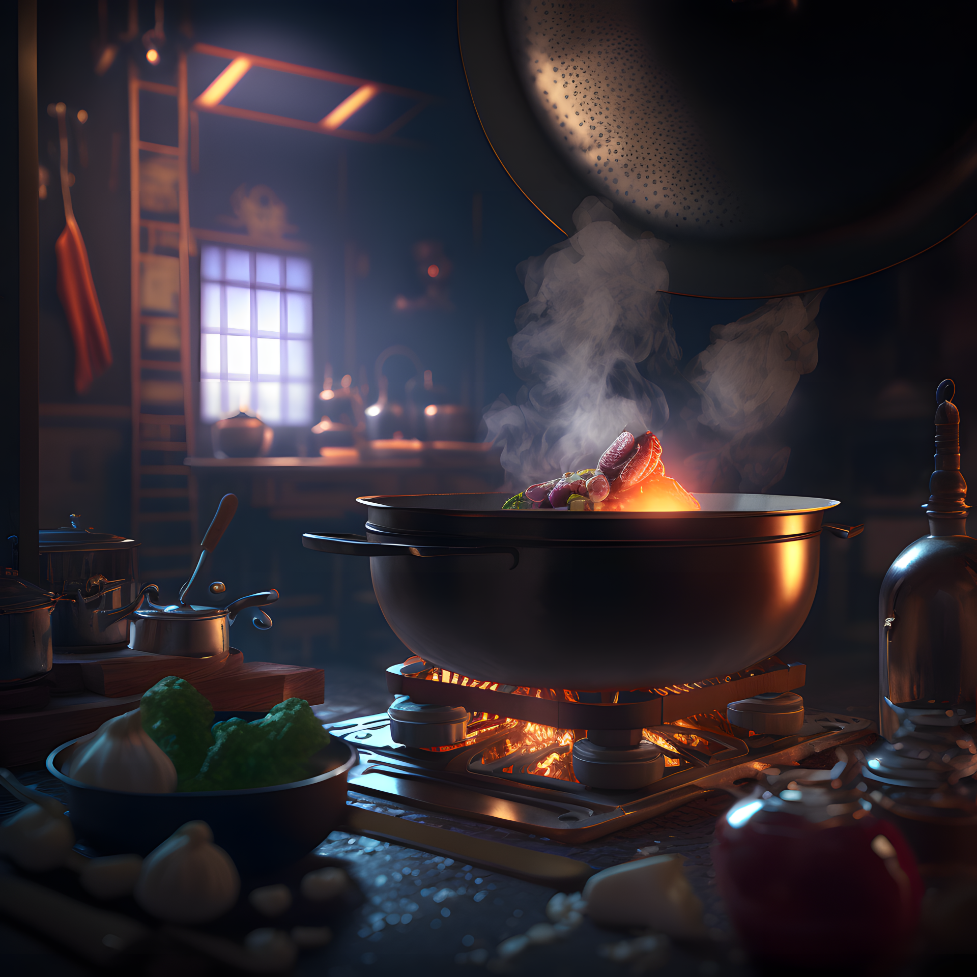 AI Art artistic restaurant Image