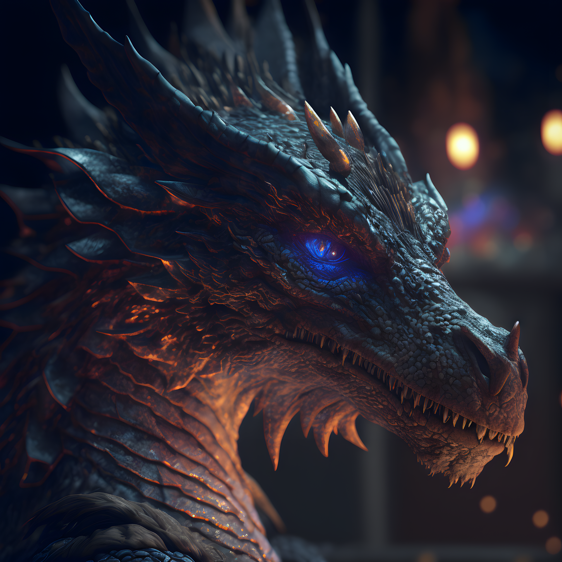 AI Art fantasy dragon Image