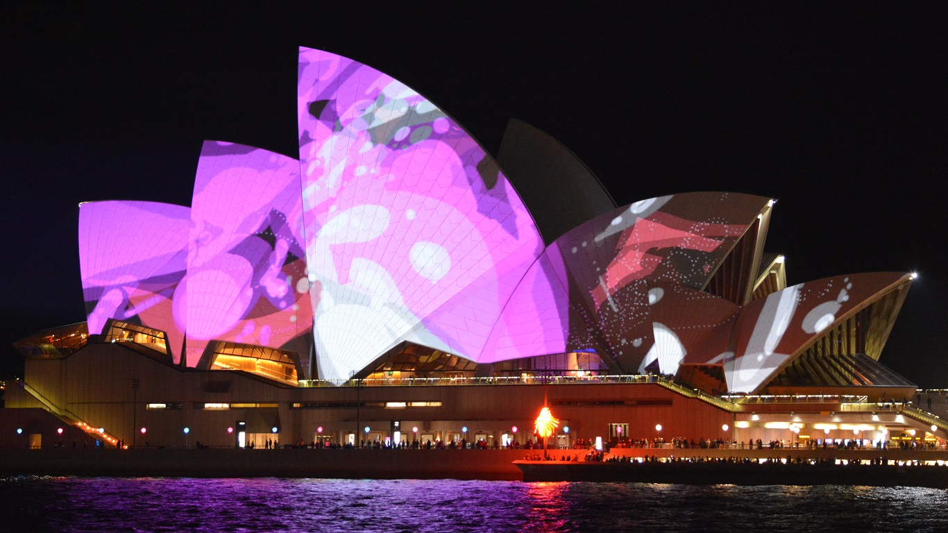 Sydney Opera House Australia - Vivid Festival 2015 by lonewolf6738