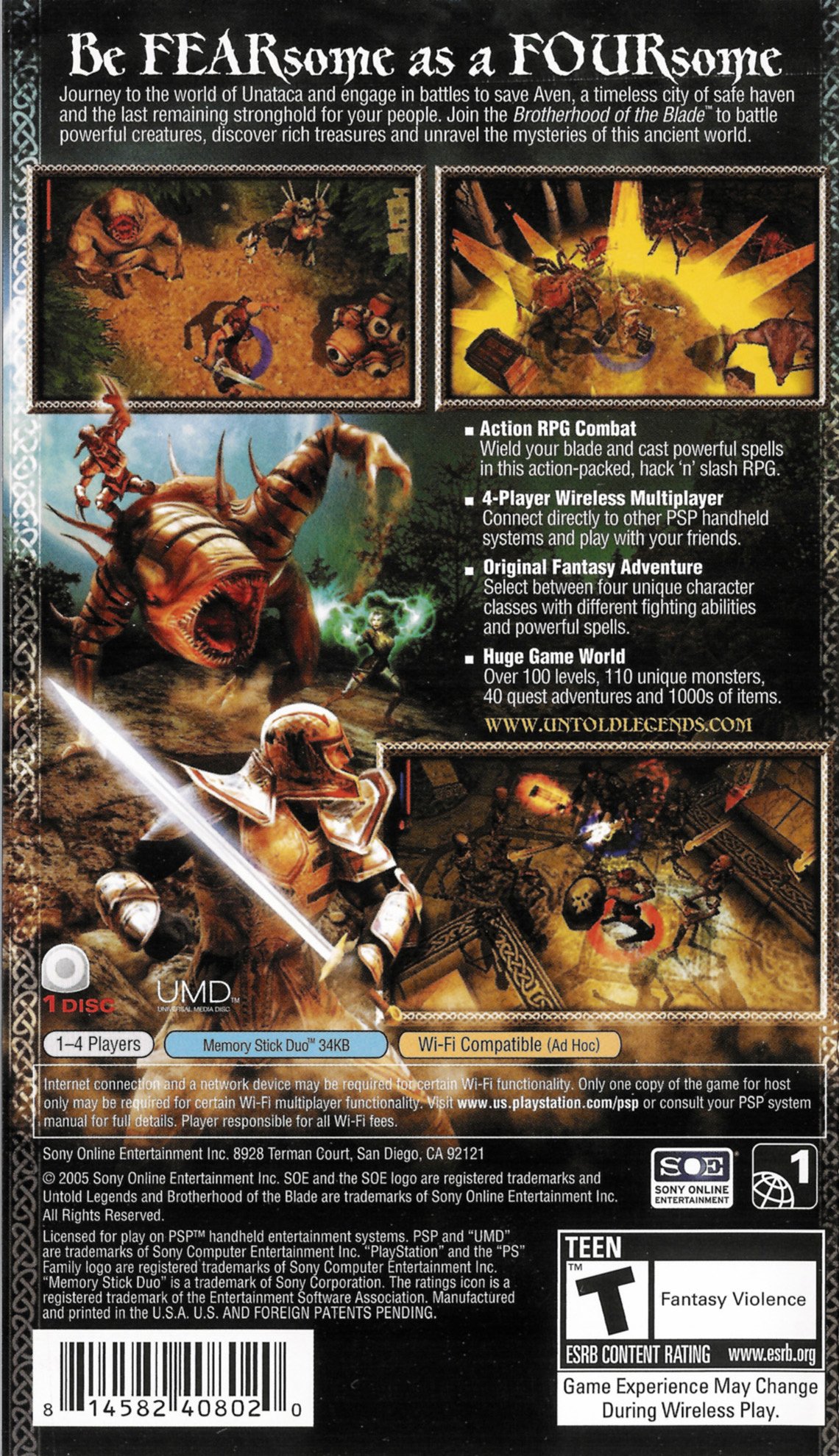 video game Untold Legends: Brotherhood of the Blade Image