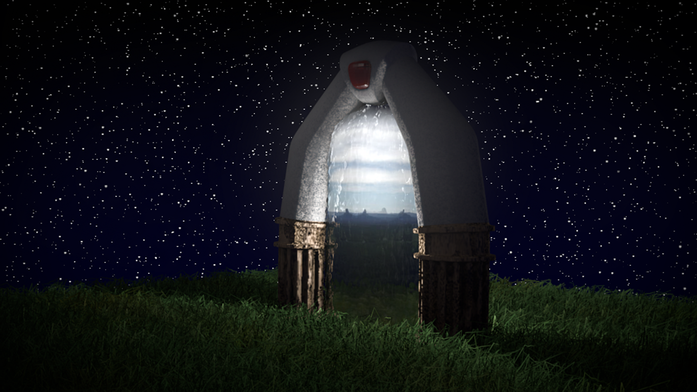  Portal at night by PyroDragoness