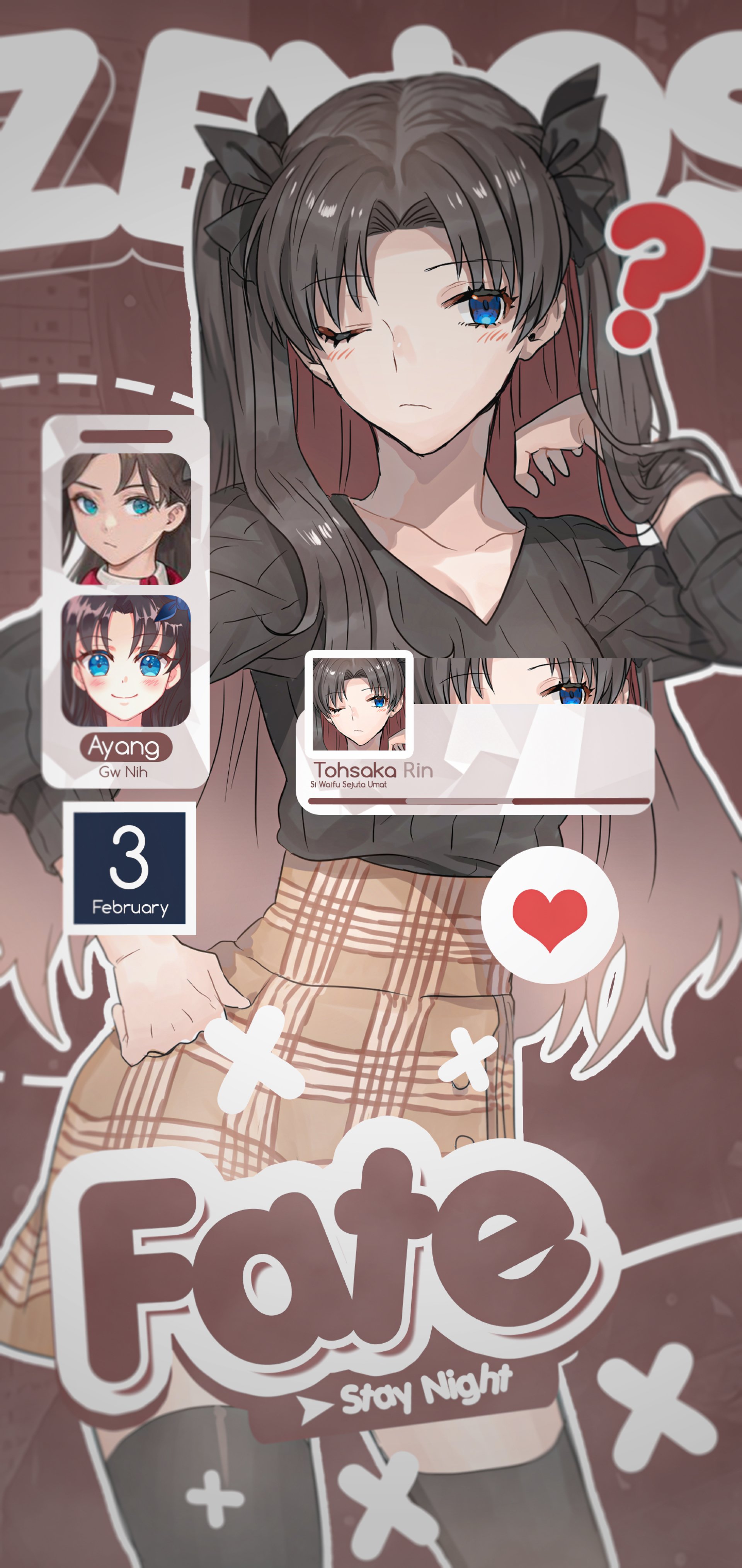  Rin Tohsaka Wallpaper Handphone