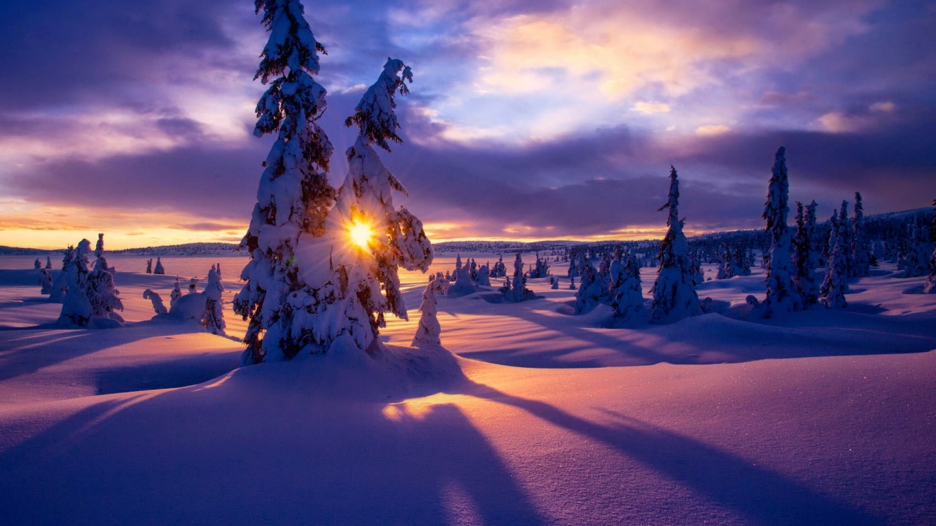 Winter Sunset by wildflower1555 - Image Abyss