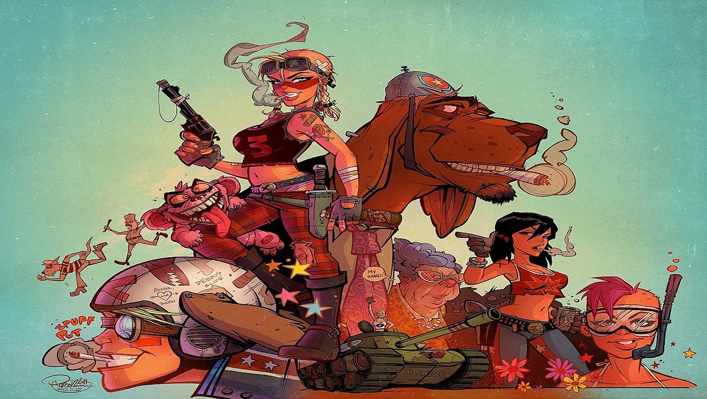 Comic Tank Girl Image