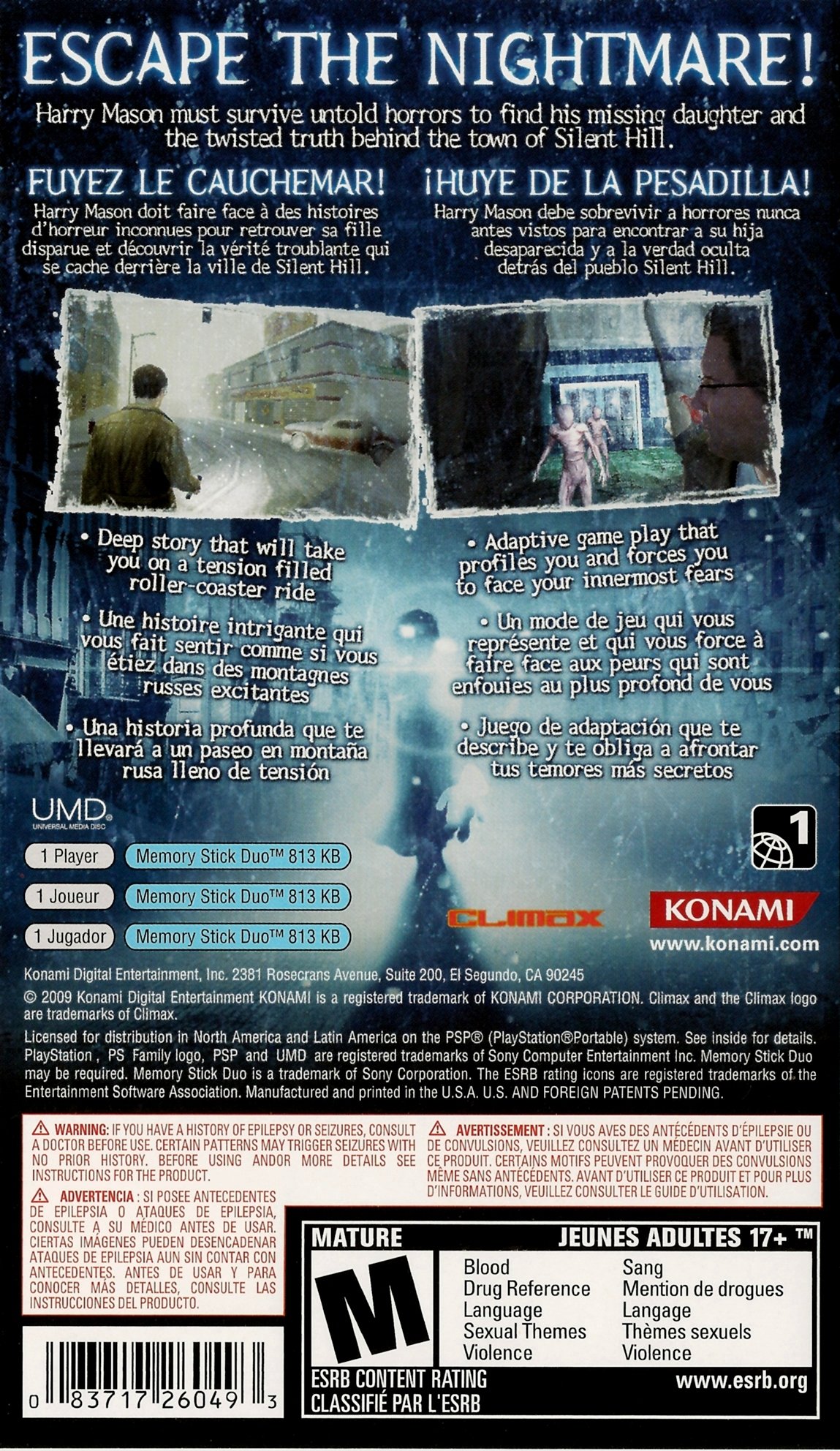 Silent Hill Shattered Memories Video Game Box Art Id Image Abyss