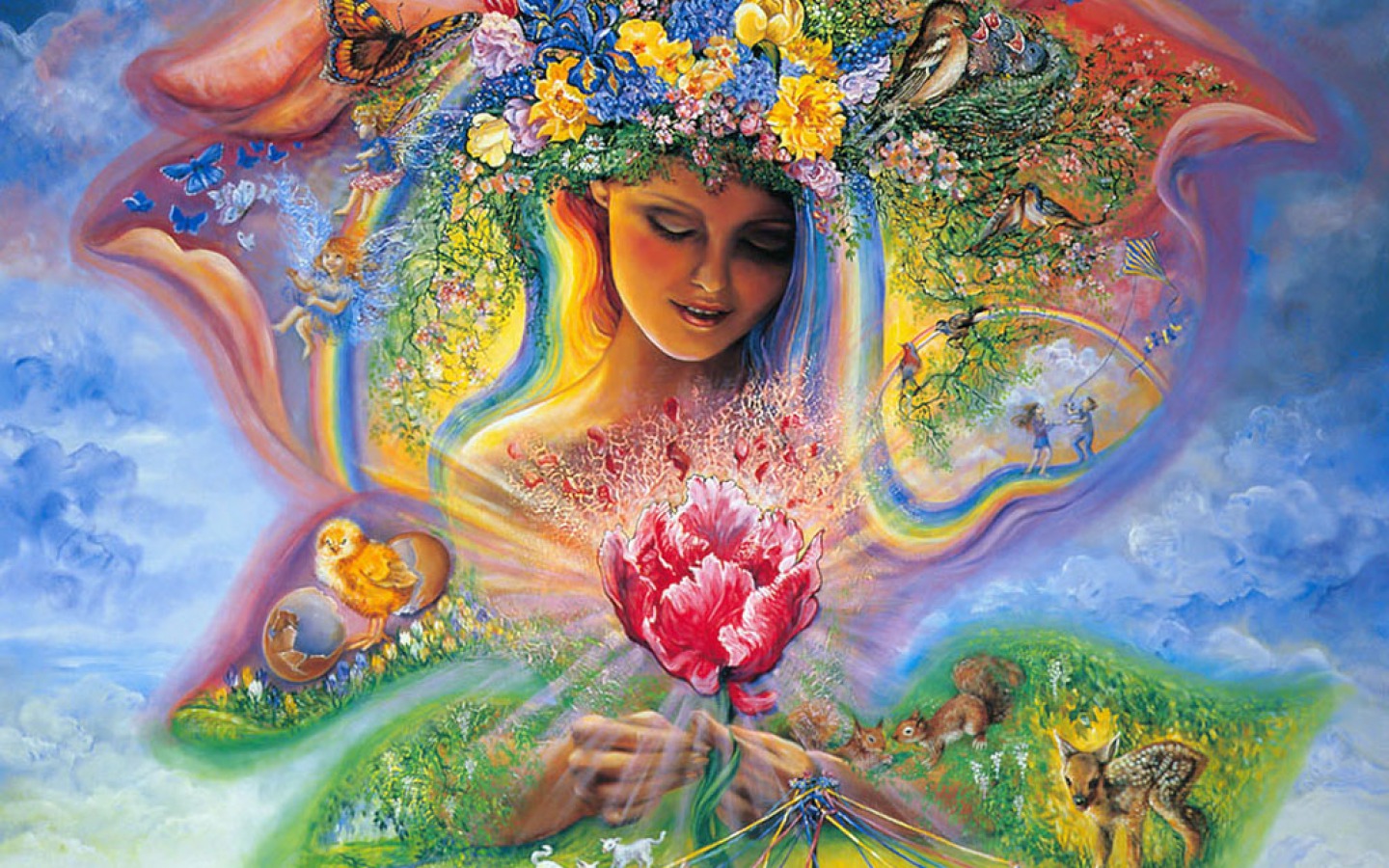 Creation of Spring by Josephine Wall