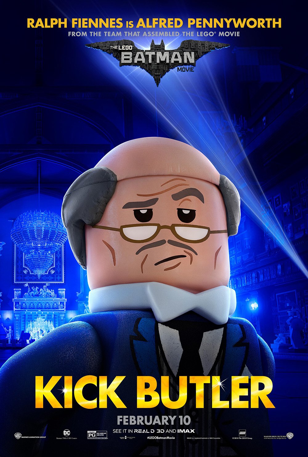 poster lego Alfred Pennyworth movie The Lego Batman Movie Image