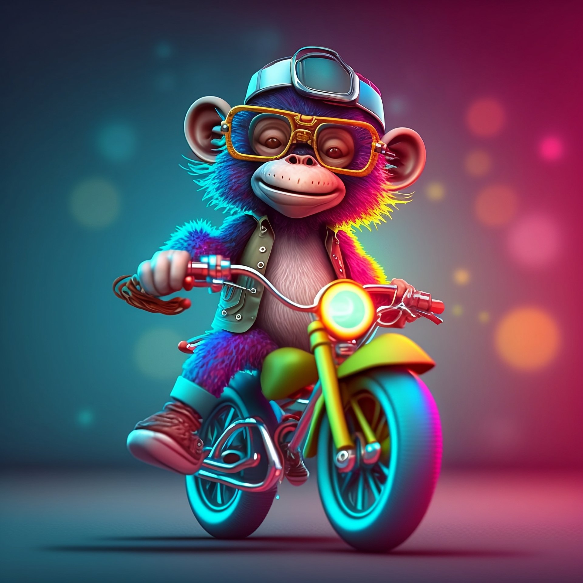  a cute bay monkey DJ