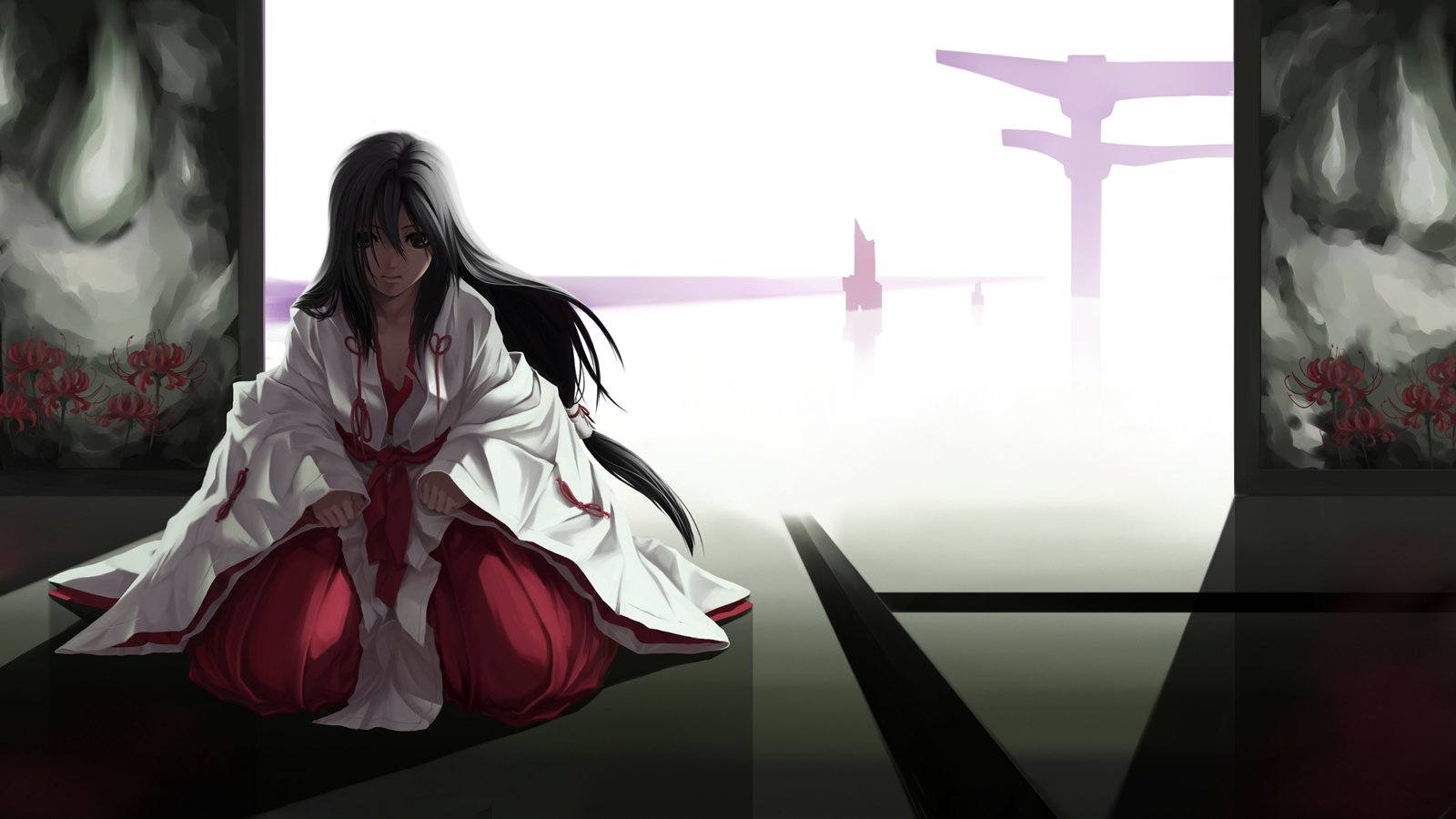 Anime shrine maiden Image
