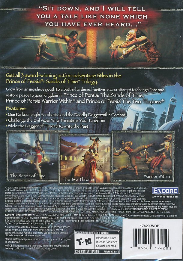 video game Prince of Persia: The Sands of Time Trilogy Image