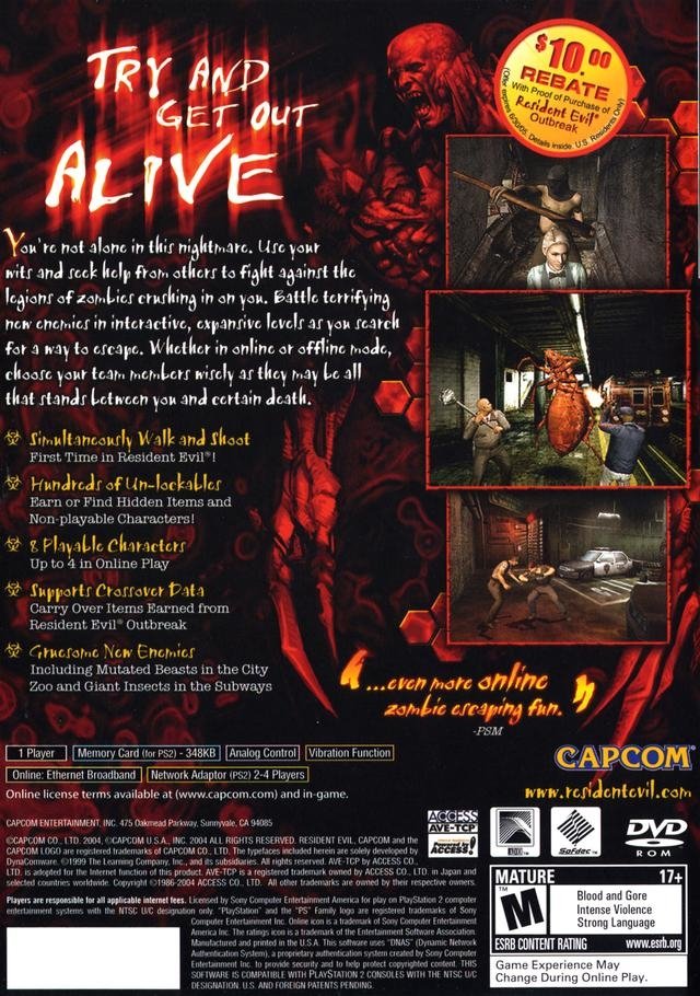 video game Resident Evil Outbreak: File #2 Image