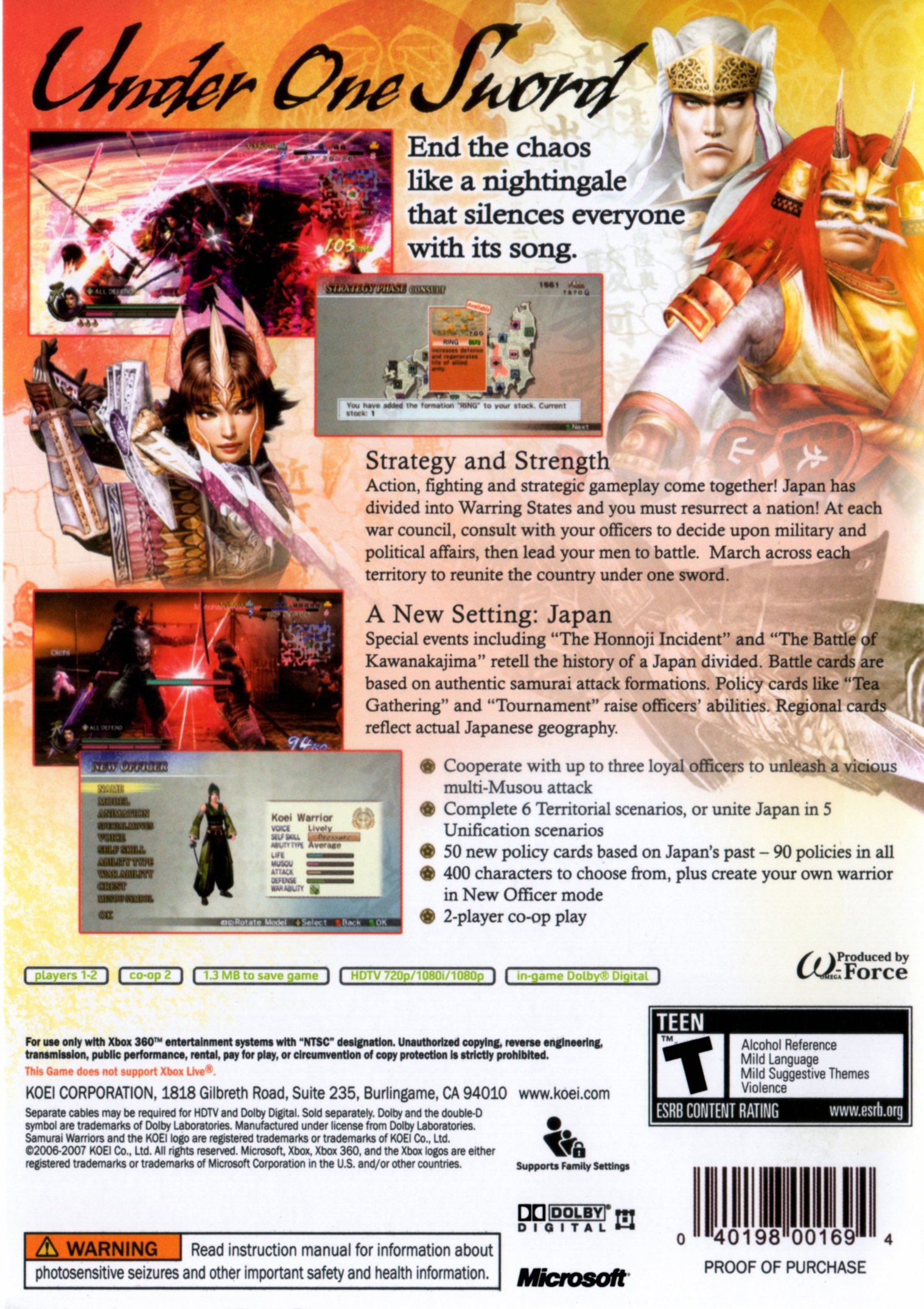 video game Samurai Warriors 2 Empires Image