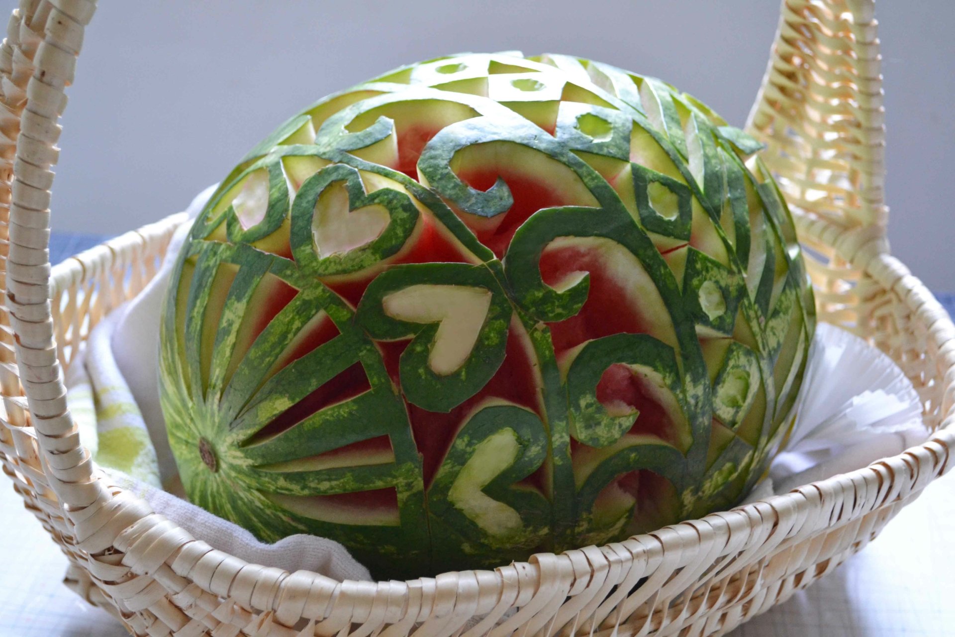  Carved Watermelon