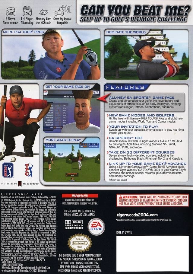 video game Tiger Woods PGA Tour 2004 Image