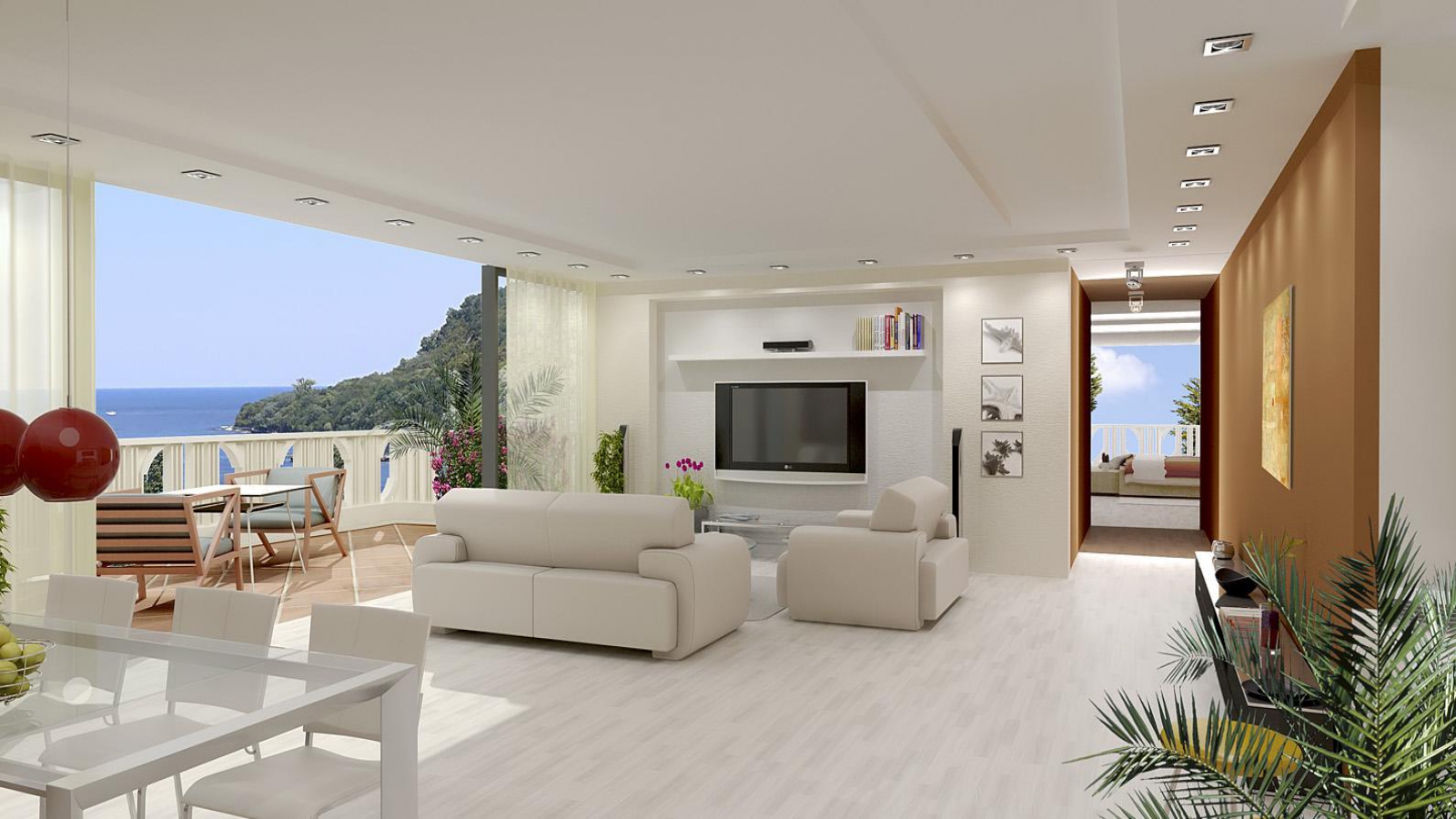 Modern Room with Scenic View