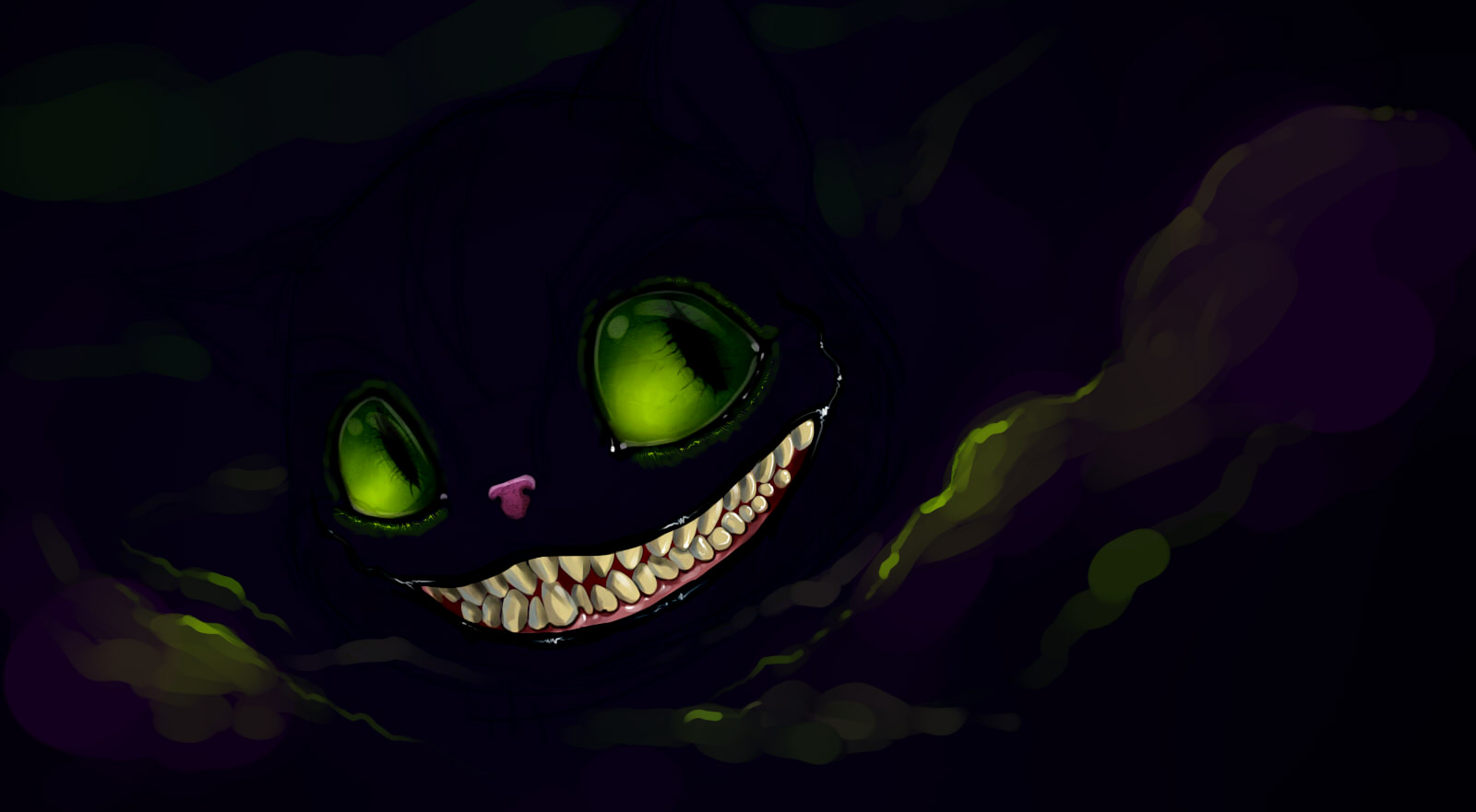 Gato de Cheshire Desktop Wallpapers, Phone Wallpaper, PFP, Gifs, and More  At Alpha Coders!, image size:1600x881