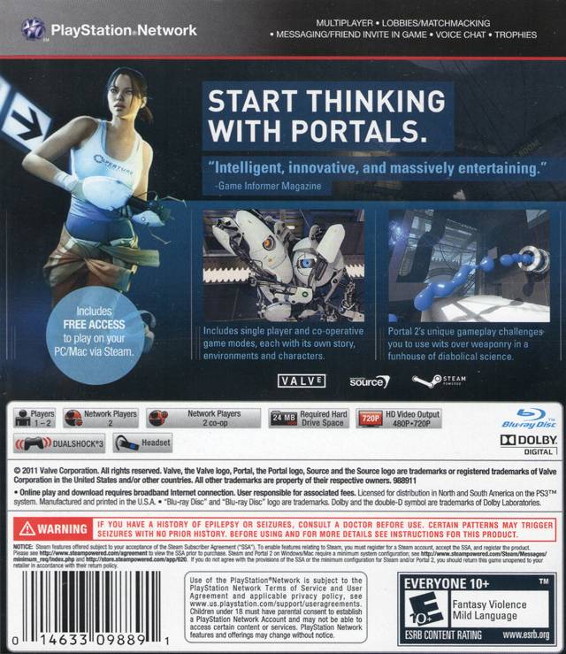 esrb rating for portal and portal 2