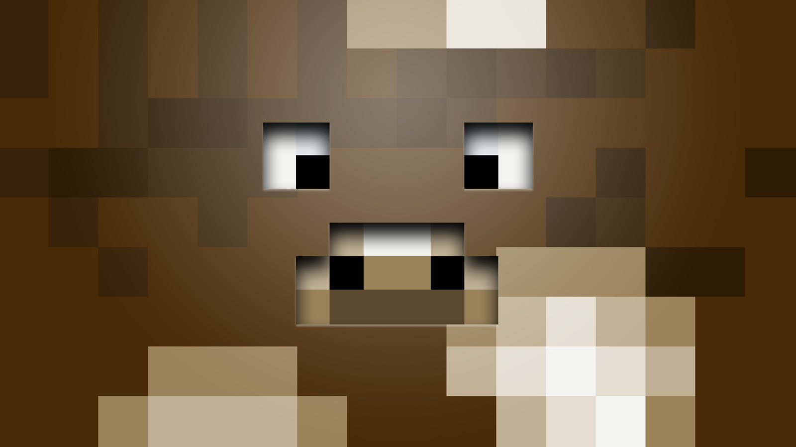 A pixelated cow character from the video game Minecraft by Mojang, featuring a simple design with large eyes and a distinctive snout.