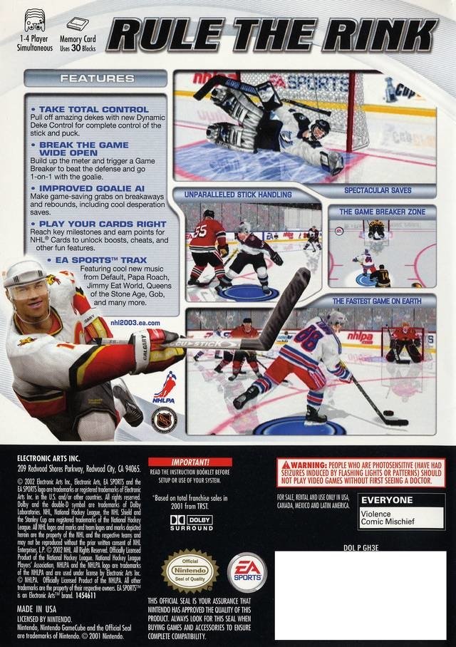 video game NHL 2003 Image