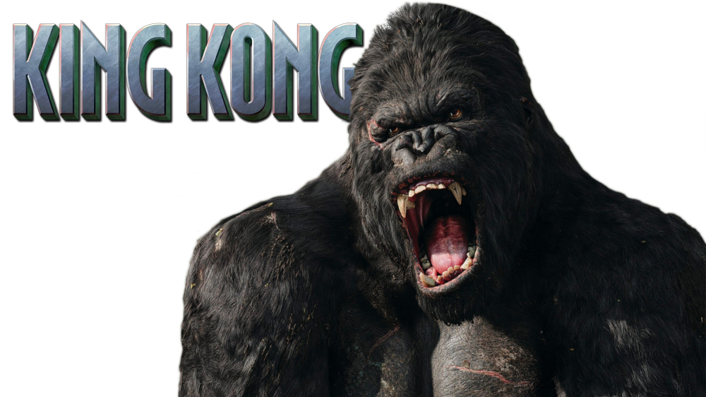 King kong star. Рост Кинг Конга 2005. Кинг Конг на белом фоне. Кинг Конг логотип.